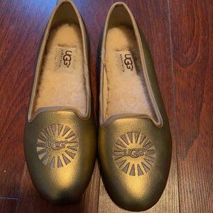 Ugg Girls Gold Flats